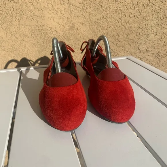 Paul Green red suede shoes size 6.5 ( European 4)