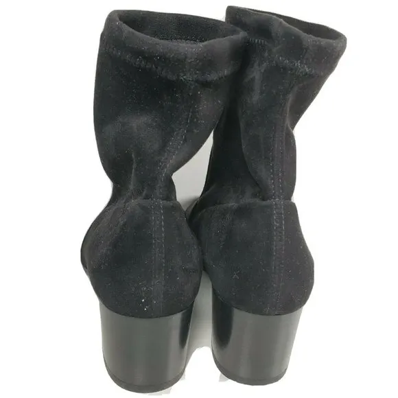 Paul Green women ankle boots Cybil Black stretch sz 6 new
