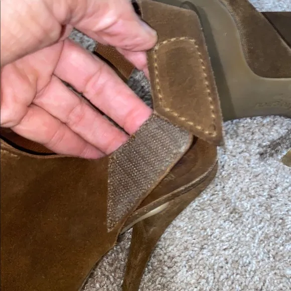 PEDRO GARCIA | 39 | Brown Suede Women's Peep-Toe Shoes