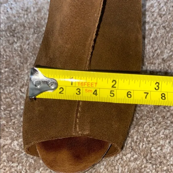 PEDRO GARCIA | 39 | Brown Suede Women's Peep-Toe Shoes