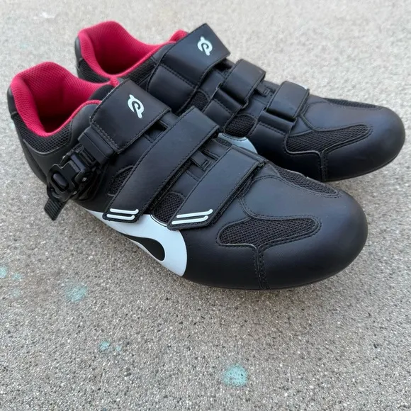 Peloton Cycling Shoes- Mens- Size 47- Black Red- [PL-SH-B-47]- Low Top- Comfort