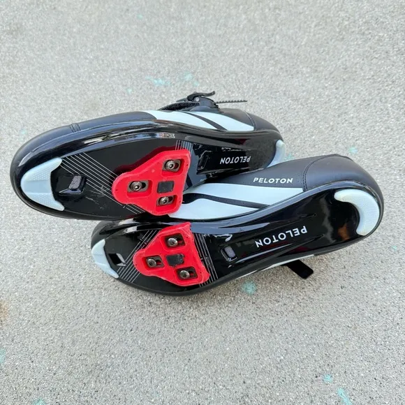 Peloton Cycling Shoes- Mens- Size 47- Black Red- [PL-SH-B-47]- Low Top- Comfort