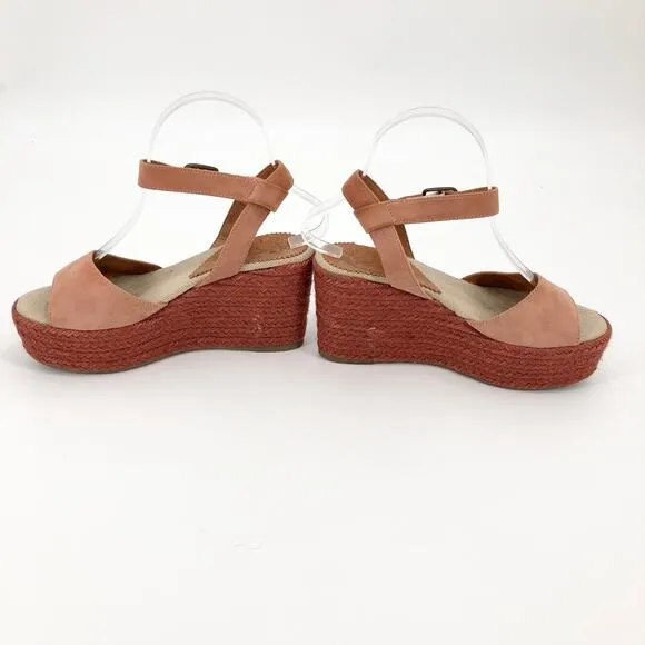PENELOPE CHILVERS Hannah Suede Espadrille Wedge Heels Strappy Women's Size 5