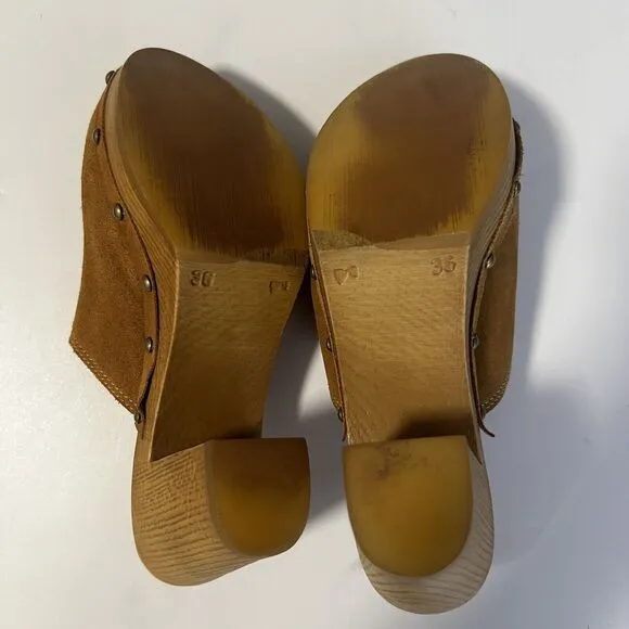 Penelope Chilvers Sz 36 / 5 Mule Tan Suede Shoes
