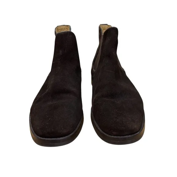 Peter Millar Chelsea Dark Brown Suede Boots Dress Shoes Mens Size 10.5