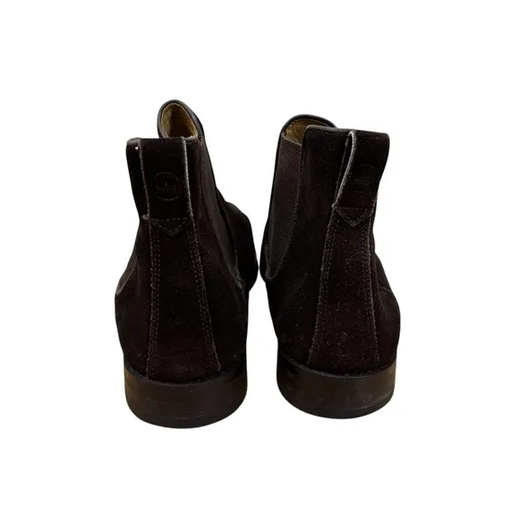 Peter Millar Chelsea Dark Brown Suede Boots Dress Shoes Mens Size 10.5