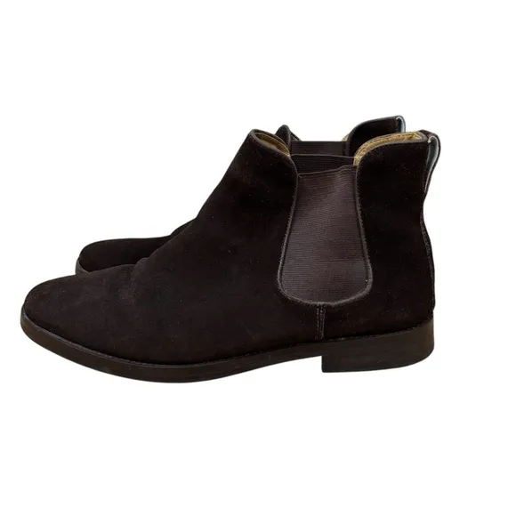 Peter Millar Chelsea Dark Brown Suede Boots Dress Shoes Mens Size 10.5