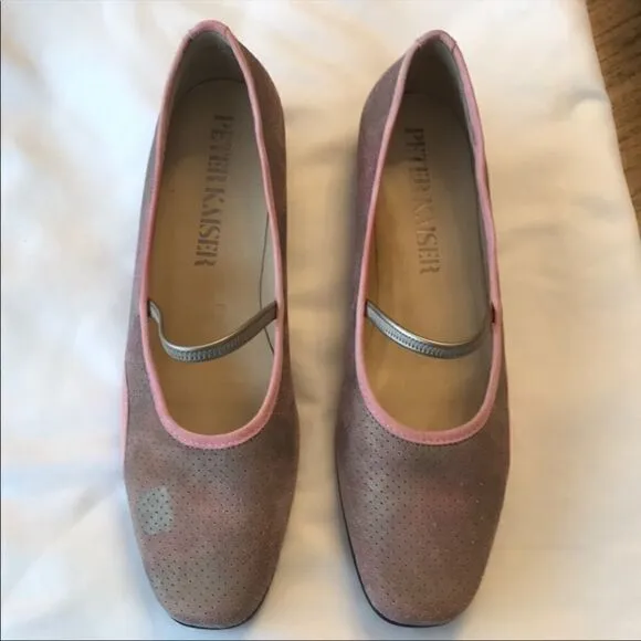 PETER KAISER SUEDE MARY JANE SHOES.  NEW