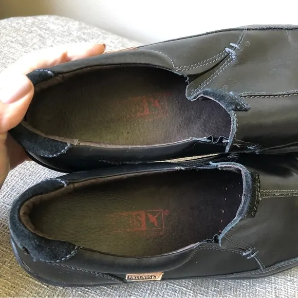 Pikolinos black loafer shoes leather 42
