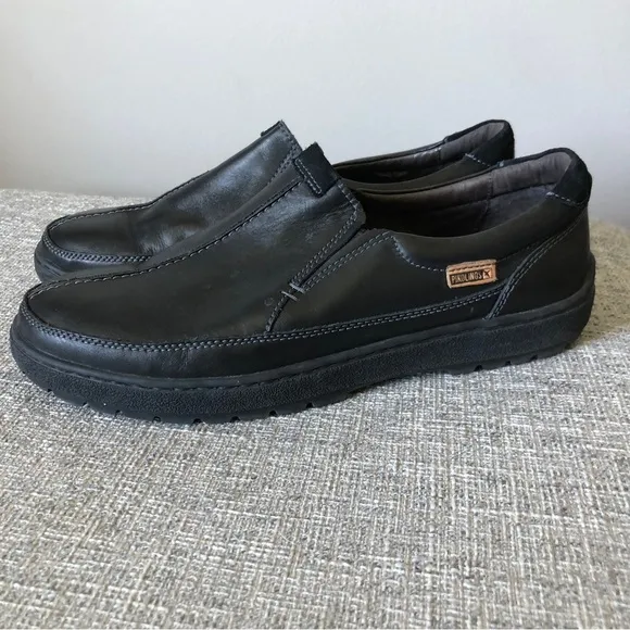 Pikolinos black loafer shoes leather 42