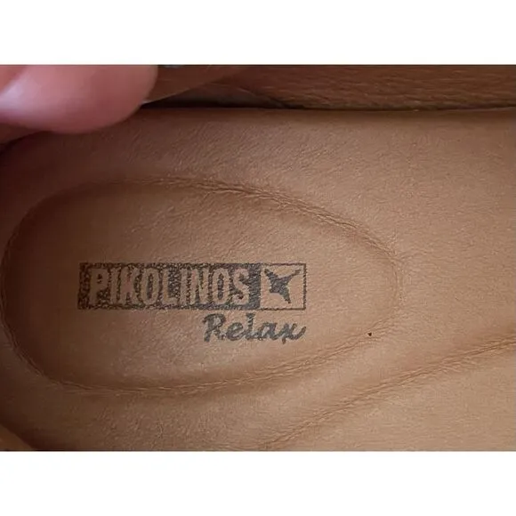 Pikolinos Womens Flats Size 8 La Marina Leather Slip-On Loafers Point Toe Shoes