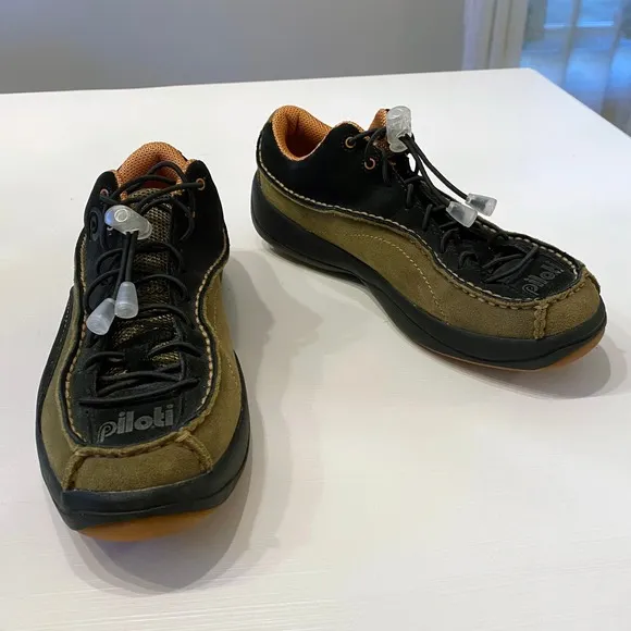 Piloti Men's Shoes Stradale CL Driving Sneakers Beige Suede Leather Upper Size 5