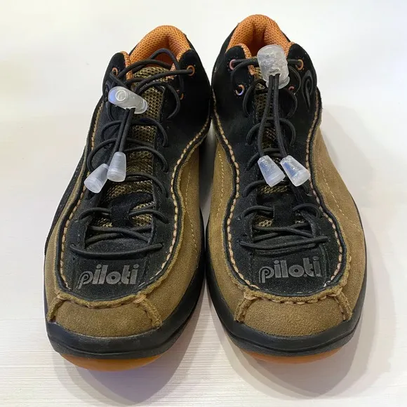 Piloti Men's Shoes Stradale CL Driving Sneakers Beige Suede Leather Upper Size 5