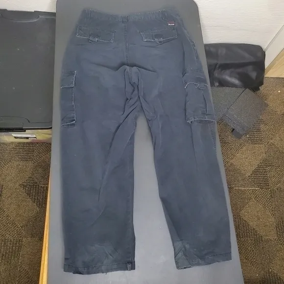 Plugg Cargo Pants Men Size 33x30 Navy Blue Made in Russia