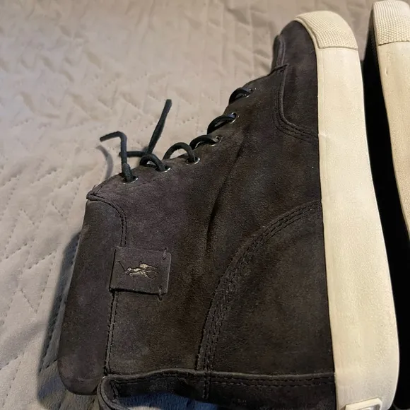 Polo Ralph Lauren Calf suede shoes men’s size 10D gray EUC