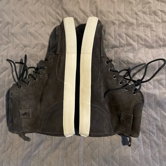 Polo Ralph Lauren Calf suede shoes men’s size 10D gray EUC