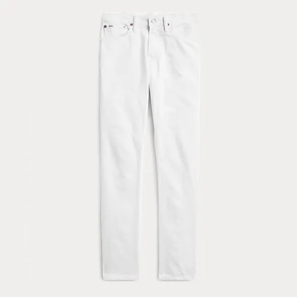 Polo Ralph Lauren Varick Slim Straight Jeans White