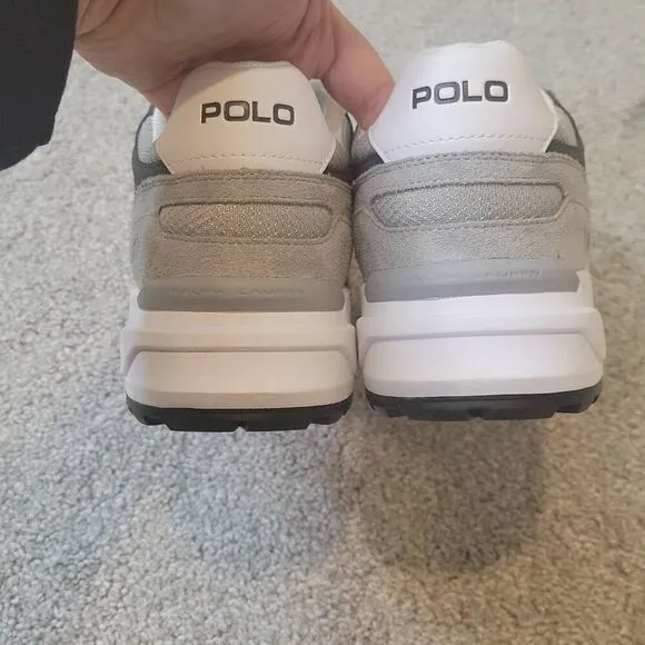 Polo Ralph Lauren Jogger Men's Shoes Sneakers Soft Grey Size 9.5