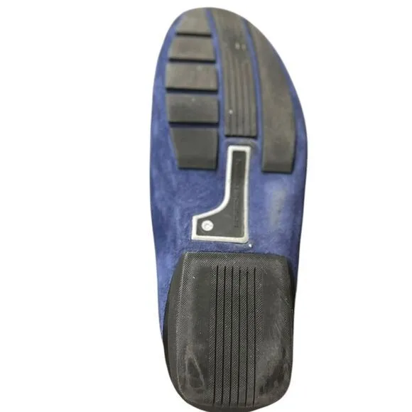 Porsche Design Mens Shoes‎ Loafers Suede Leather Blue Size US 11 EU 44.5