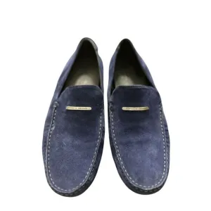 Porsche Design Mens Shoes‎ Loafers Suede Leather Blue Size US 11 EU 44.5