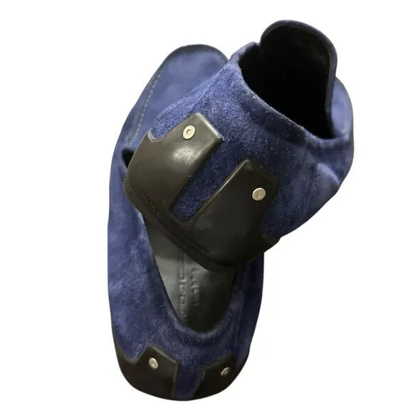 Porsche Design Mens Shoes‎ Loafers Suede Leather Blue Size US 11 EU 44.5