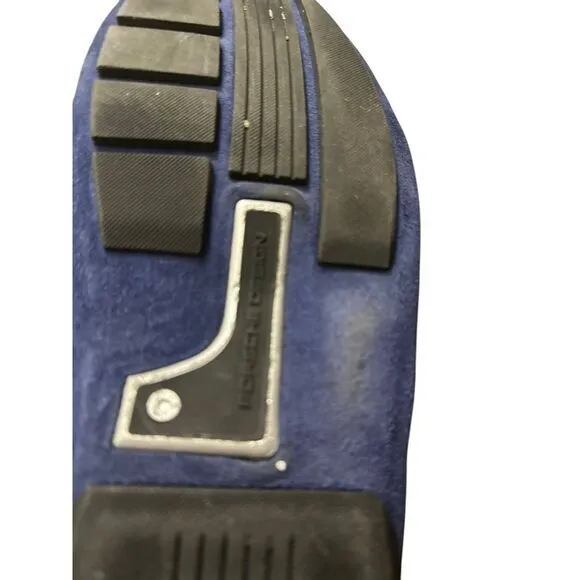 Porsche Design Mens Shoes‎ Loafers Suede Leather Blue Size US 11 EU 44.5