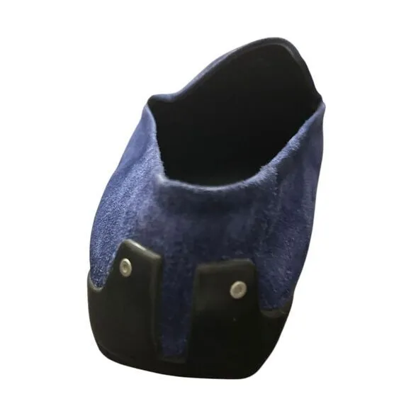 Porsche Design Mens Shoes‎ Loafers Suede Leather Blue Size US 11 EU 44.5