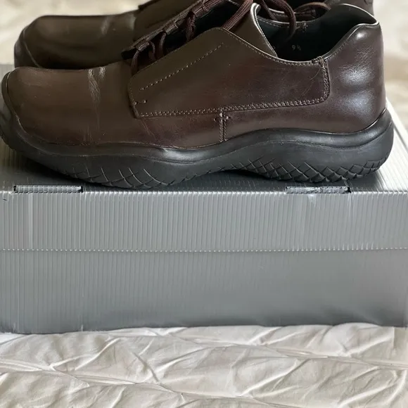 Prada Brown Leather Men's Shoe