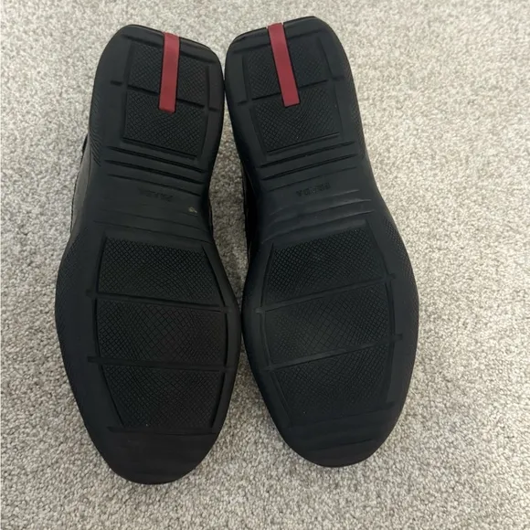 Prada Men’s Black &amp; Silver Sneakers