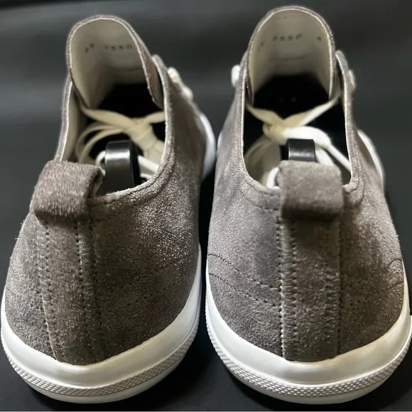Prada Men's Gray Suede Cap Toe Sneakers Like NWT