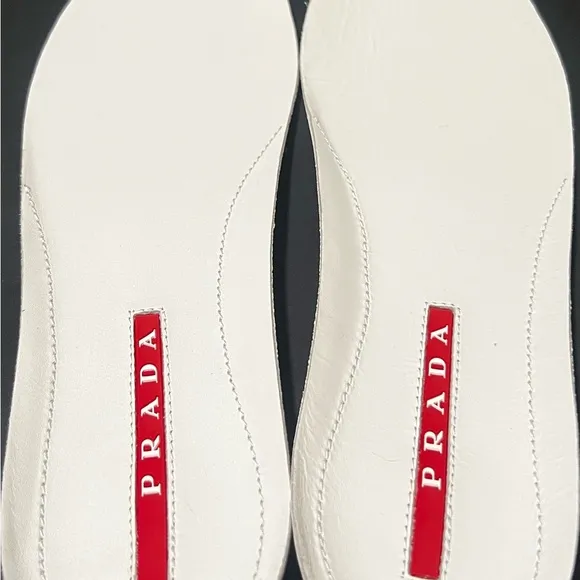 Prada Men's Gray Suede Cap Toe Sneakers Like NWT