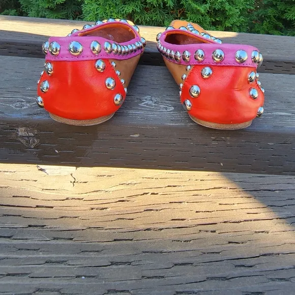Prada multi colored studded driving shoes Prada Size 36 US 6 made in Italy  🇮🇹