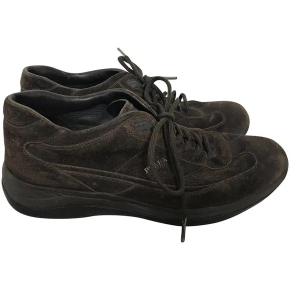 Prada Suede Leather Men's Shoes 9 EEEE