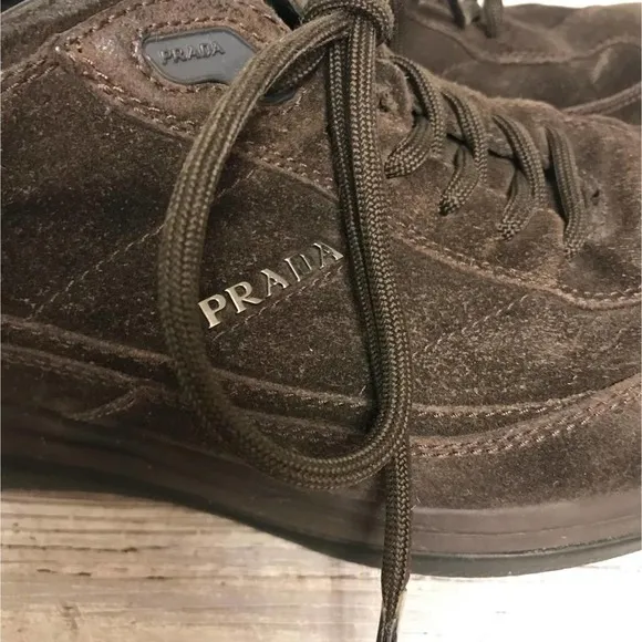 Prada Suede Leather Men's Shoes 9 EEEE