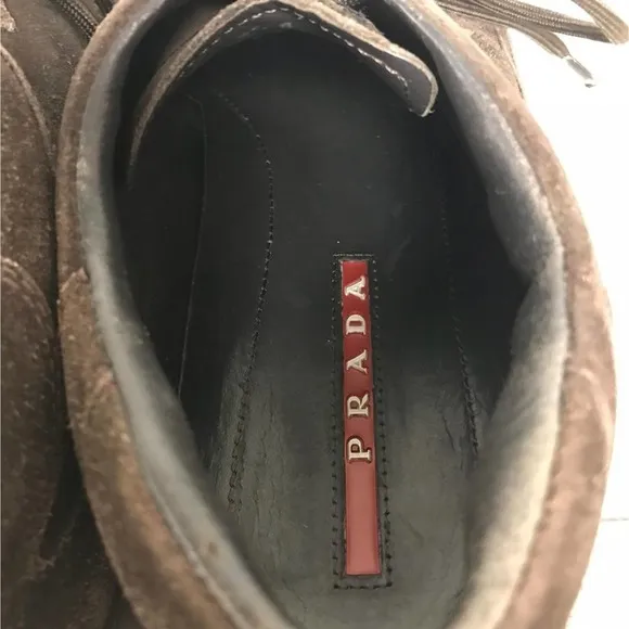 Prada Suede Leather Men's Shoes 9 EEEE