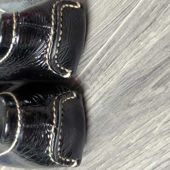 Prada Vintage Patent Leather Driving Moccasins