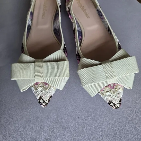 Pretty Ballerinas Ella Pointy Toe Flat Shoes Women's 9 Coquette Feminine Ballet