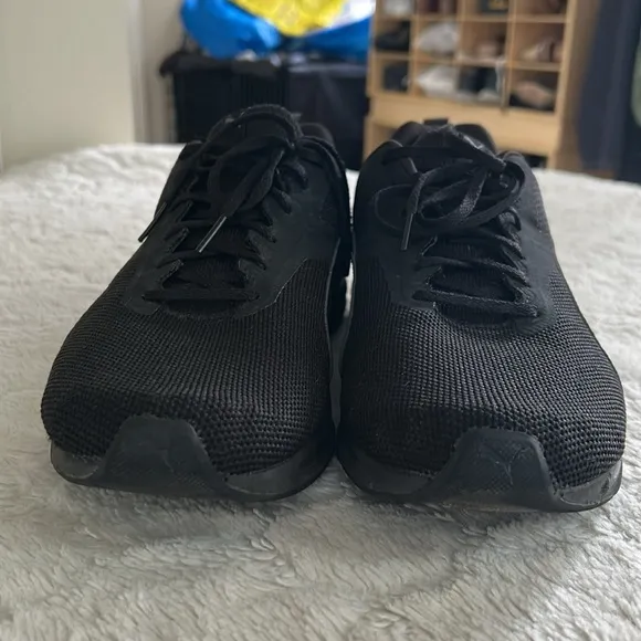 Puma Black Soft Foam   Shoes, Size 12