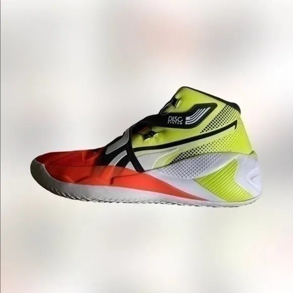 Puma DISC Rebirth Yellow/Red Men's Basketball Shoes