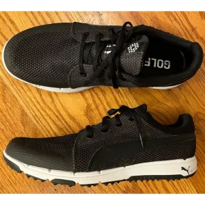 Puma Grip Spikeless Golf Shoes, Black