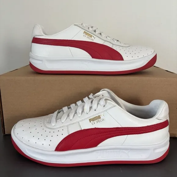 PUMA GV Special  Shoes White-Ribbon Red Men's Size 10 US 9 UK 43 EUR