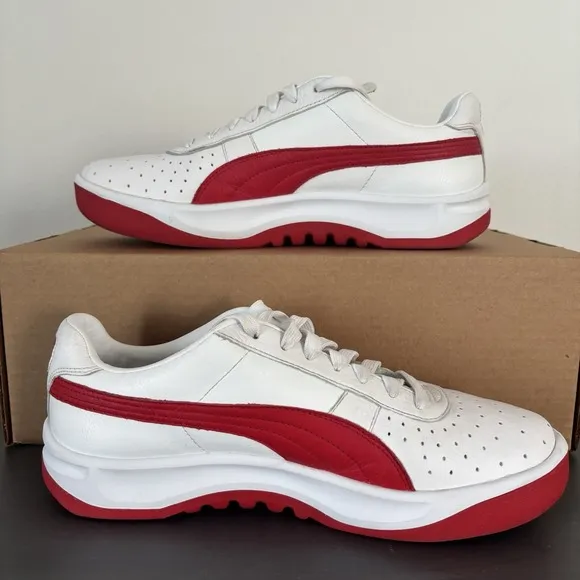 PUMA GV Special  Shoes White-Ribbon Red Men's Size 10 US 9 UK 43 EUR