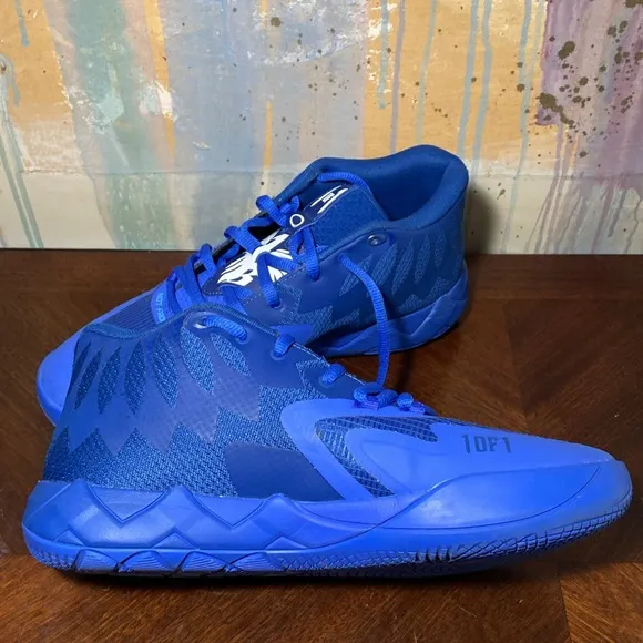 Puma LaMelo Ball MB.01 Team Blazing Blue Basketball Shoes 309770-01 Men 10.5