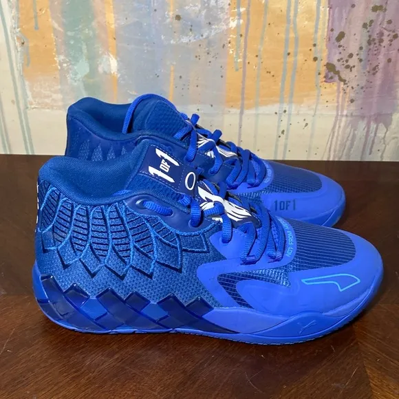 Puma LaMelo Ball MB.01 Team Blazing Blue Basketball Shoes 309770-01 Men 10.5