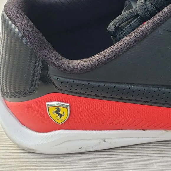 PUMA Men Black Scuderia Ferrari Drift Cat Motorsport Sneaker Shoes US 11 EU 44.5