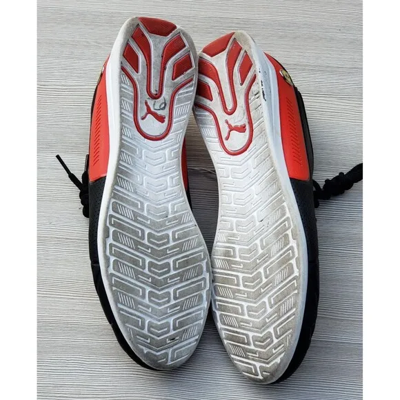 PUMA Men Black Scuderia Ferrari Drift Cat Motorsport Sneaker Shoes US 11 EU 44.5