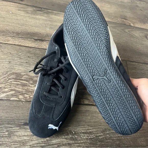 Puma Men's Speedcat LS Sneaker Shoes Black/White Size 11.5 NEW