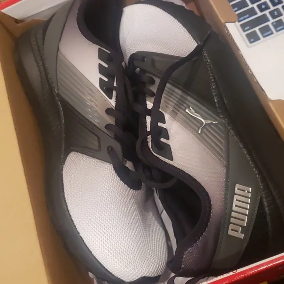 Puma pacer black Gray white sneaker shoes 9