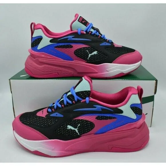 Puma RS Womens Size 10 Fast Surveillance Purple Black Sneaker Shoes 384329 01