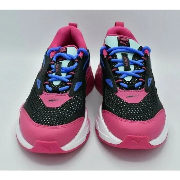 Puma RS Womens Size 9 Fast Surveillance Black Purple Shoes Sneakers 384329 01
